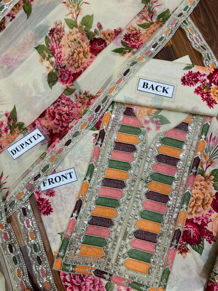 Sabyasachi Lawn Suit-Lawn Suits-Replica Zone