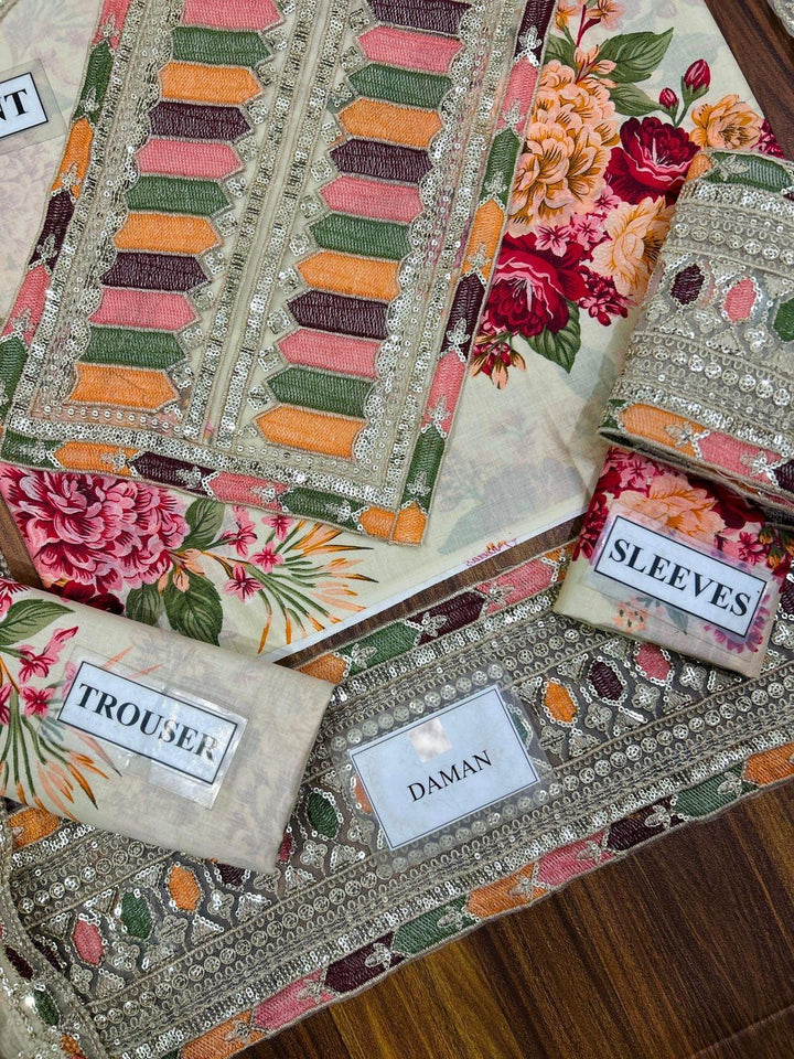 Sabyasachi Lawn Suit-Lawn Suits-Replica Zone