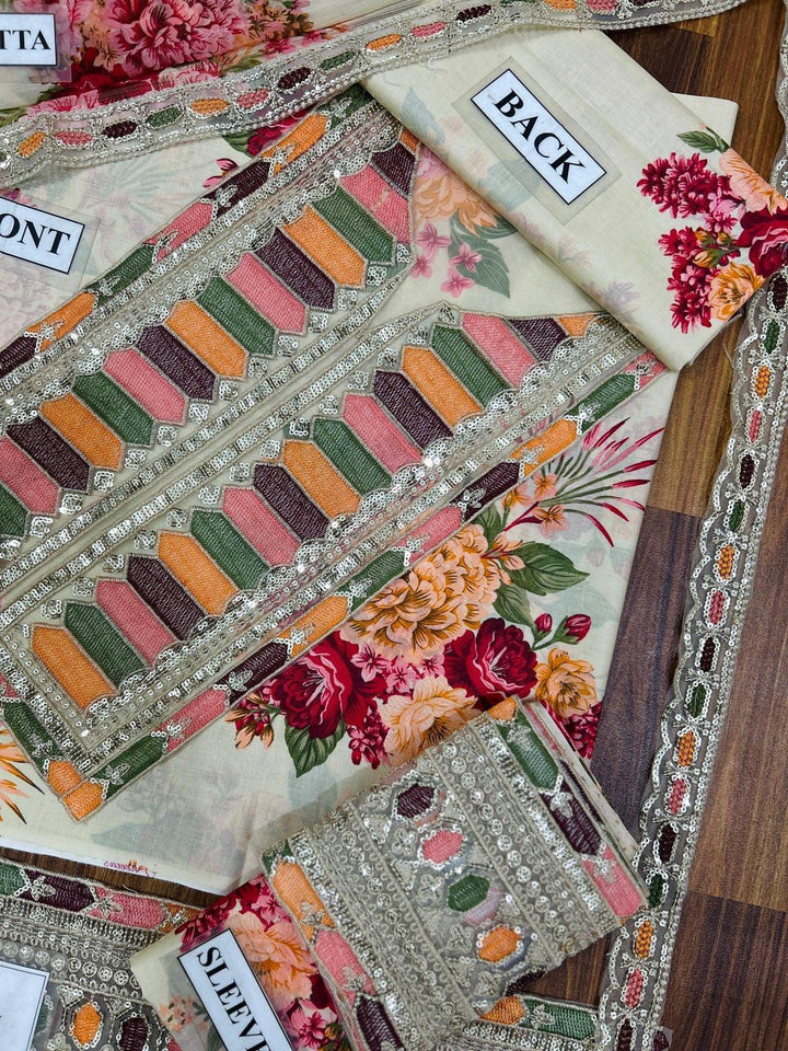 Sabyasachi Lawn Suit-Lawn Suits-Replica Zone