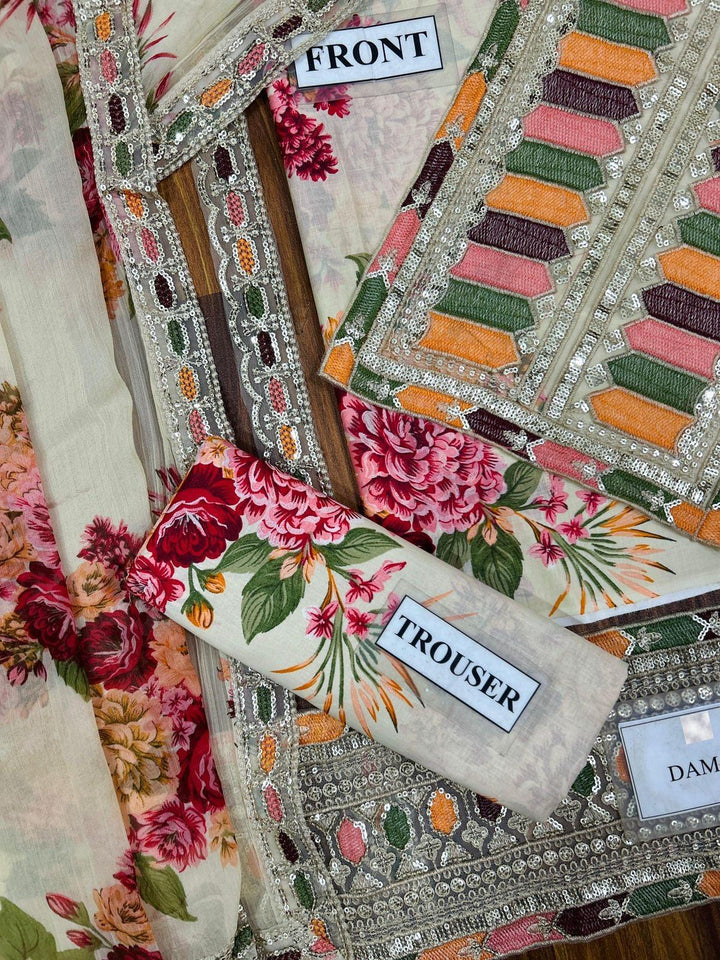 Sabyasachi Lawn Suit-Lawn Suits-Replica Zone