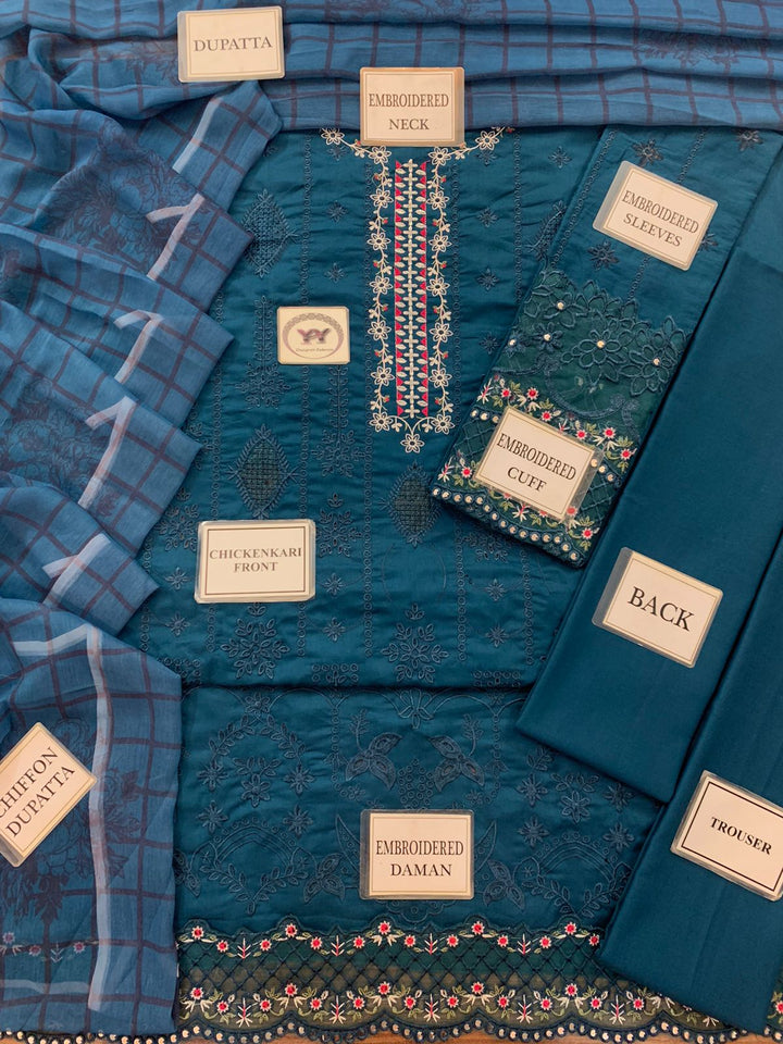Sadia Asad Cotton Suit-Cotton Suits-Replica Zone