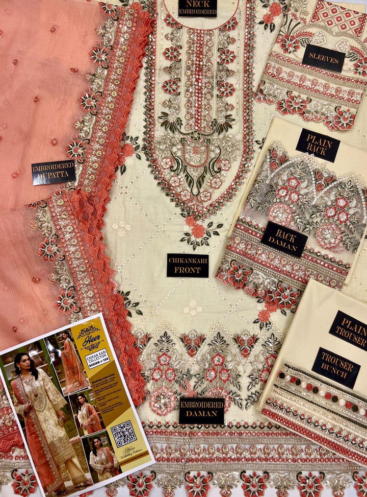 Saffana Cotton Suit-Cotton Suits-Replica Zone