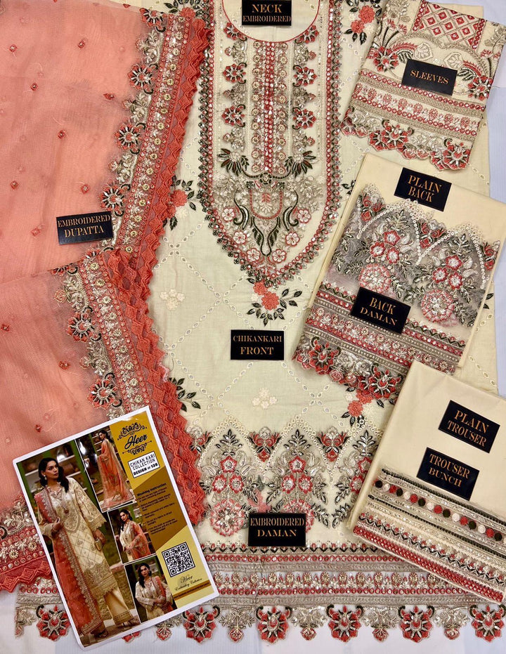 Saffana Cotton Suit-Cotton Suits-Replica Zone