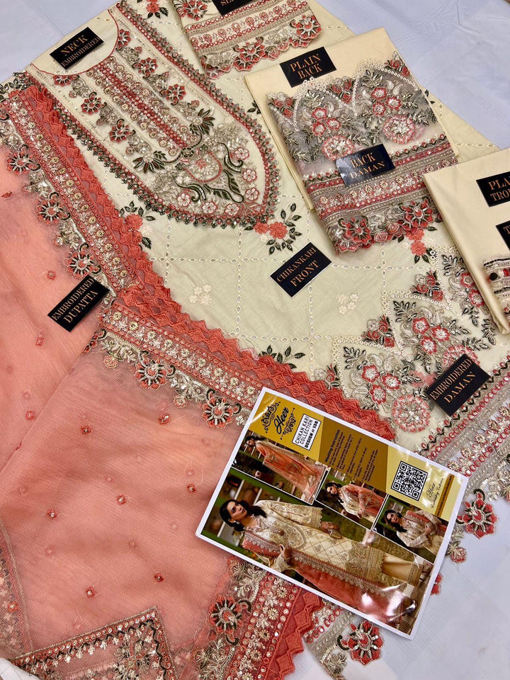 Saffana Cotton Suit-Cotton Suits-Replica Zone