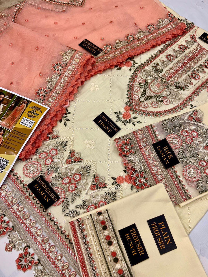 Saffana Cotton Suit-Cotton Suits-Replica Zone