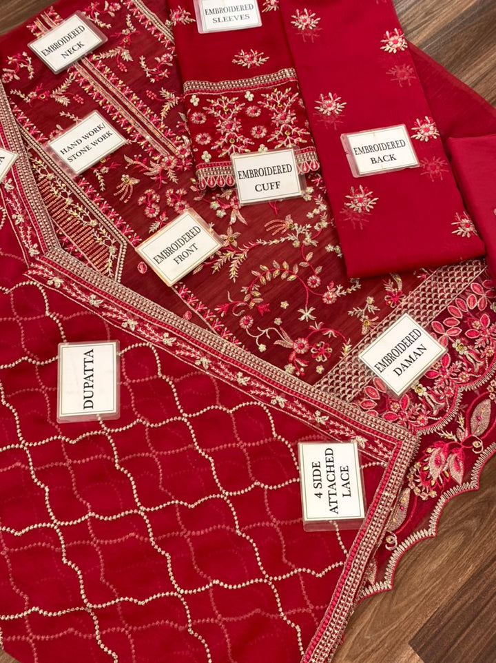 Sahane Chiffon Suit-Replica Suits-Replica Zone
