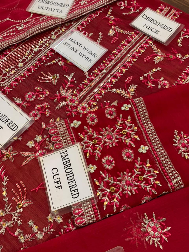 Sahane Chiffon Suit-Replica Suits-Replica Zone