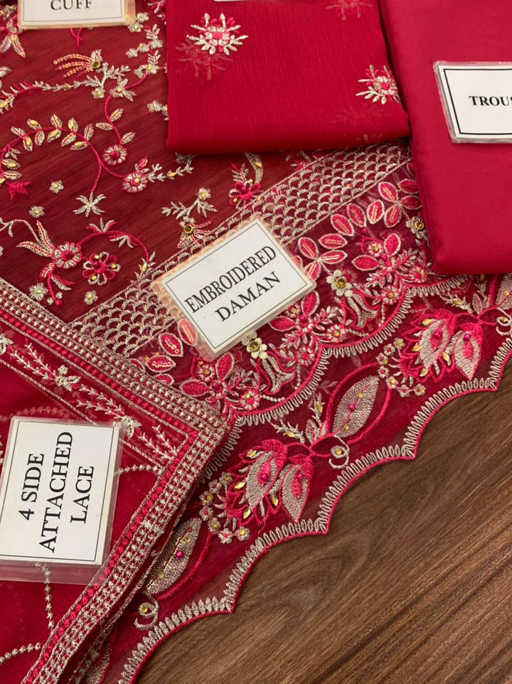 Sahane Chiffon Suit-Replica Suits-Replica Zone