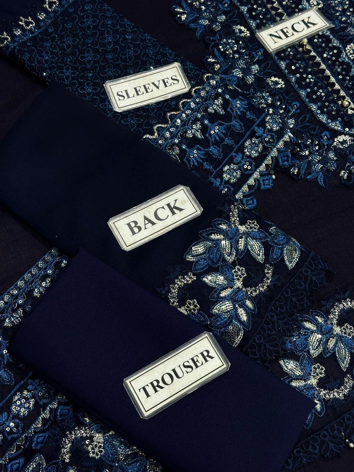 Sapphire Chiffon Suit-Replica Suits-Replica Zone