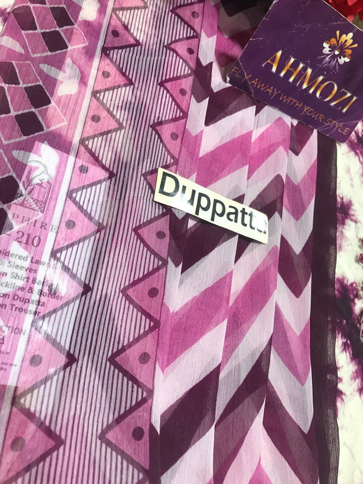 Sapphire Lawn Suit-Lawn Suits-Replica Zone