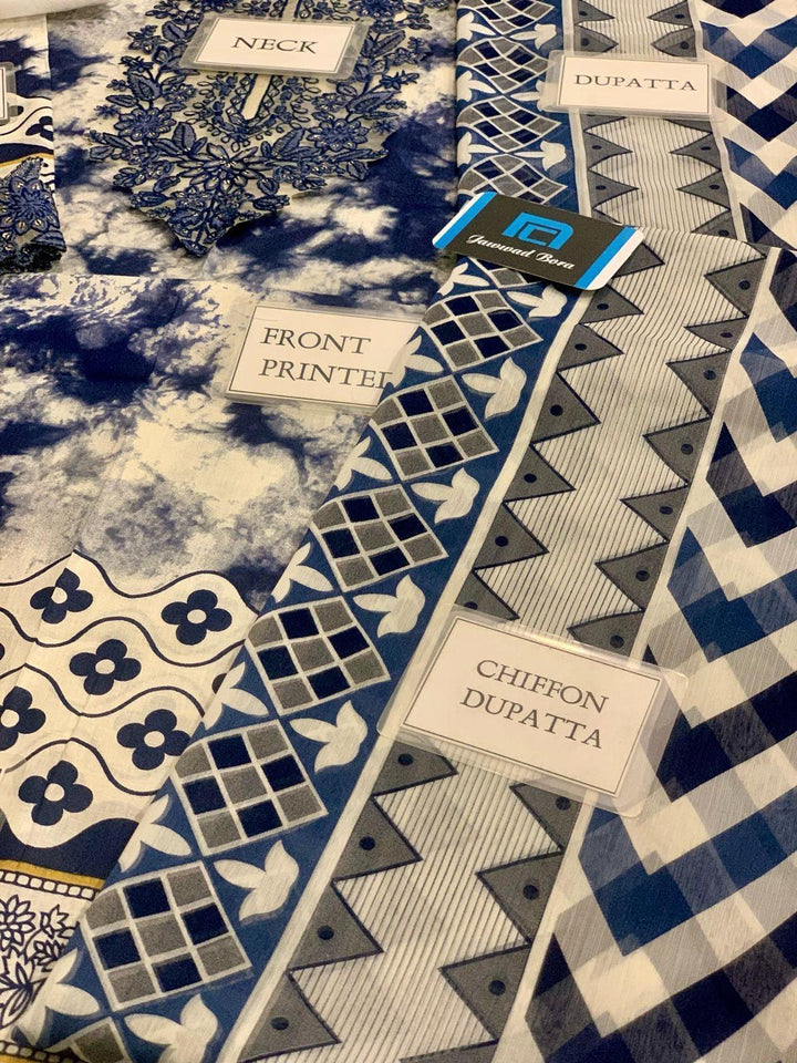 Sapphire Lawn Suit-Lawn Suits-Replica Zone
