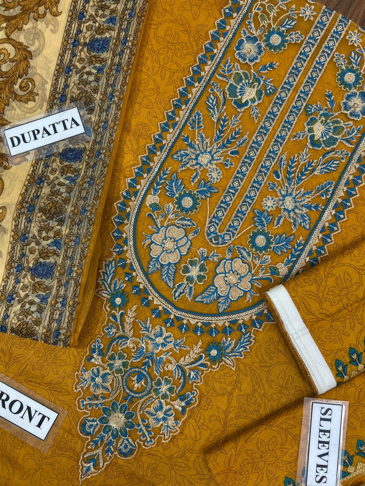 Sapphire Lawn Suit-Lawn Suits-Replica Zone