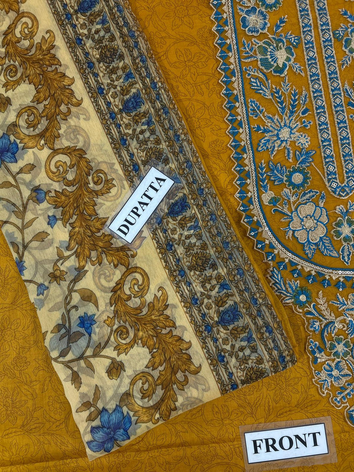 Sapphire Lawn Suit-Lawn Suits-Replica Zone