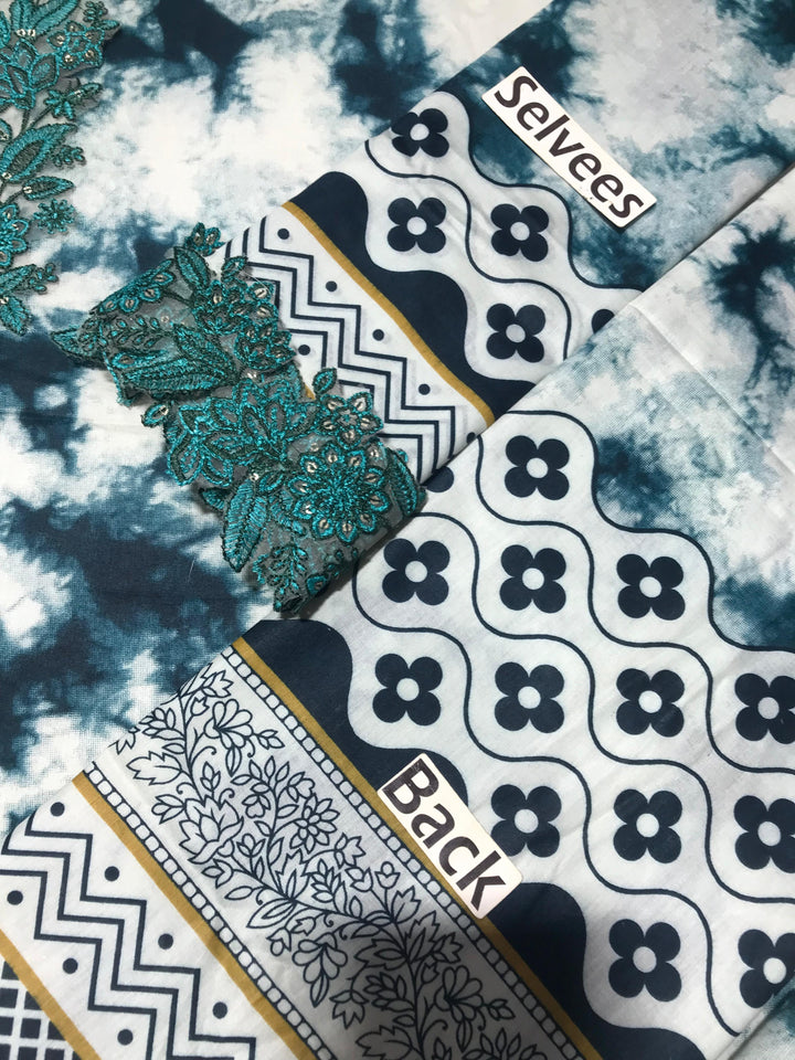 Sapphire Lawn Suit-Lawn Suits-Replica Zone