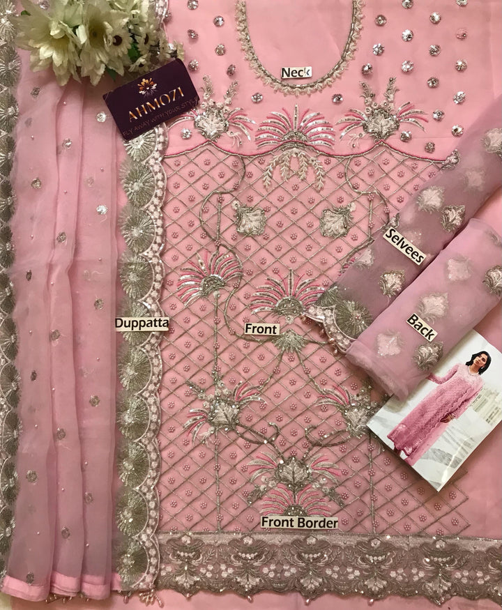 Serene Organza Suit-Replica Suits-Replica Zone