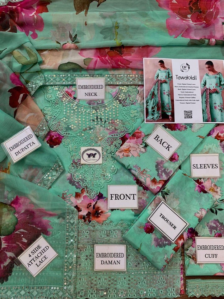 Tawakkal Lawn Suit-Lawn Suits-Replica Zone