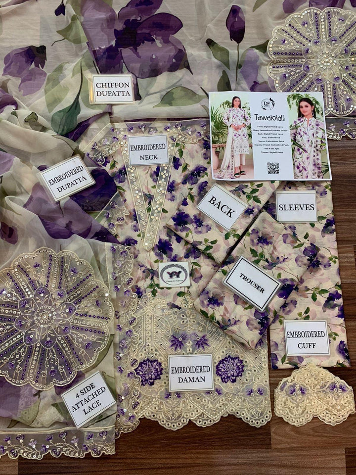 Tawakkal Lawn Suit-Lawn Suits-Replica Zone