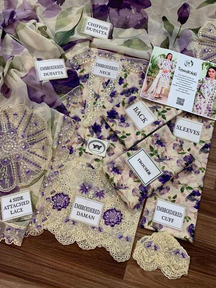 Tawakkal Lawn Suit-Lawn Suits-Replica Zone