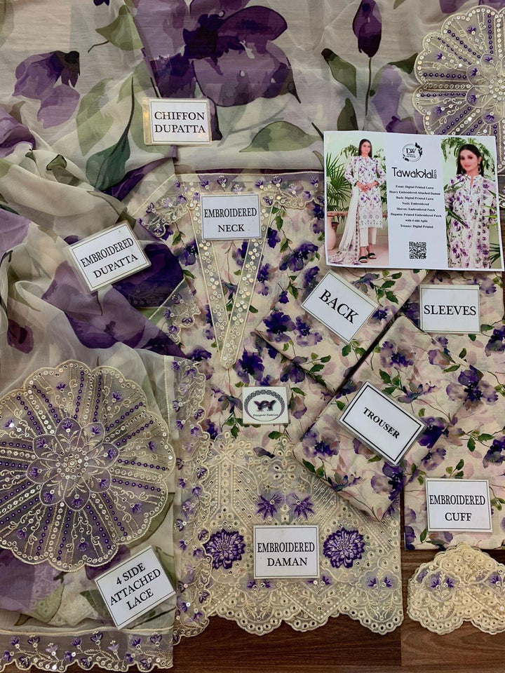 Tawakkal Lawn Suit-Lawn Suits-Replica Zone