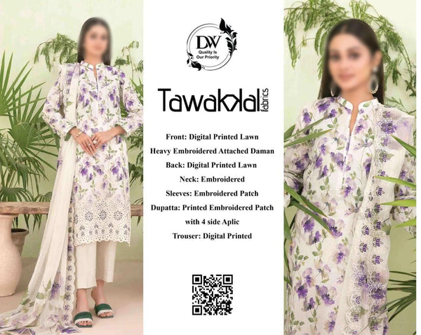 Tawakkal Lawn Suit-Lawn Suits-Replica Zone