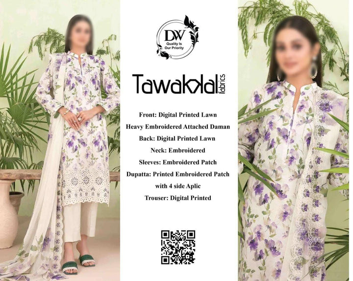 Tawakkal Lawn Suit-Lawn Suits-Replica Zone