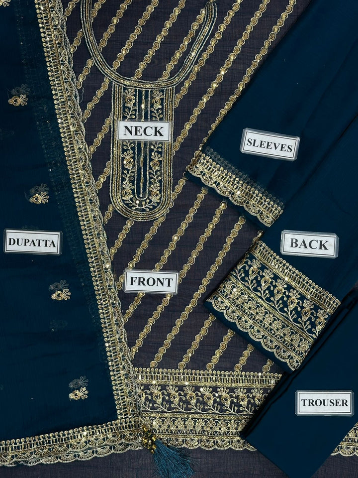 Vinay Chiffon Suit-Replica Suits-Replica Zone