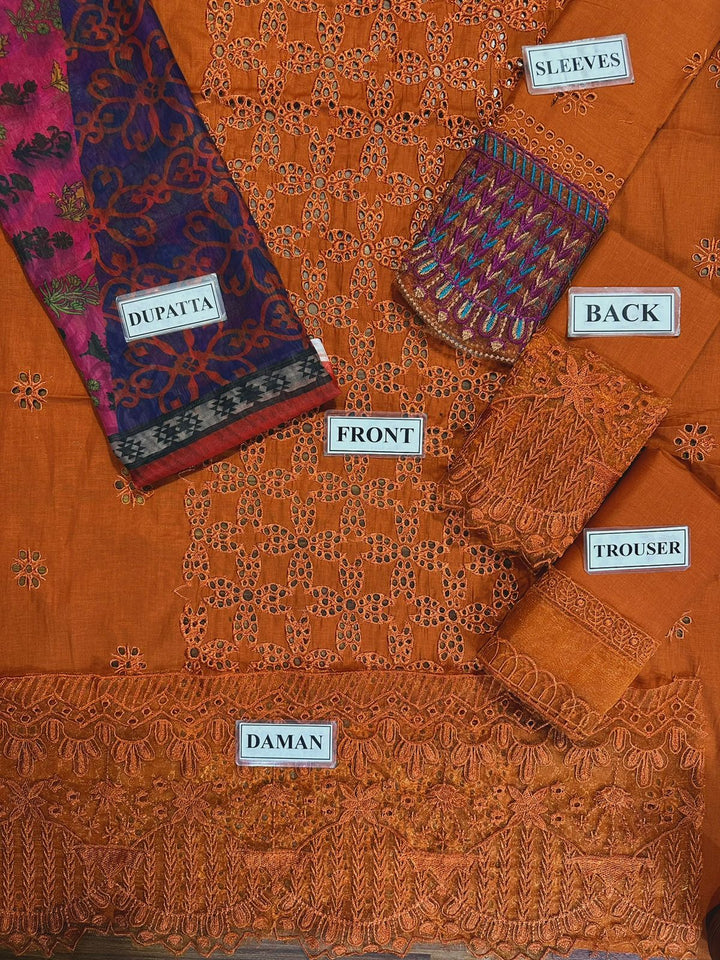 Zainab Chottai Cotton Suit-Cotton Suits-Replica Zone