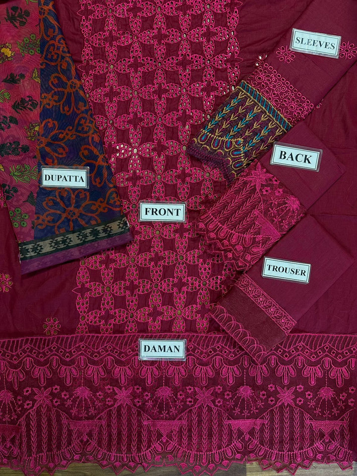 Zainab Chottai Cotton Suit-Cotton Suits-Replica Zone