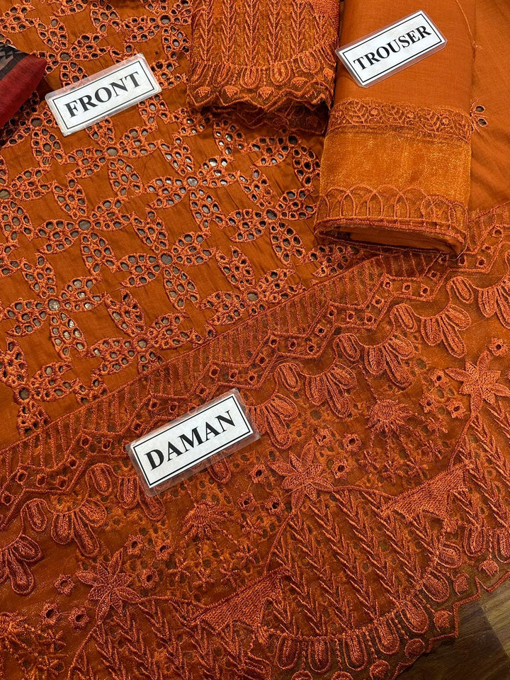 Zainab Chottai Cotton Suit-Cotton Suits-Replica Zone
