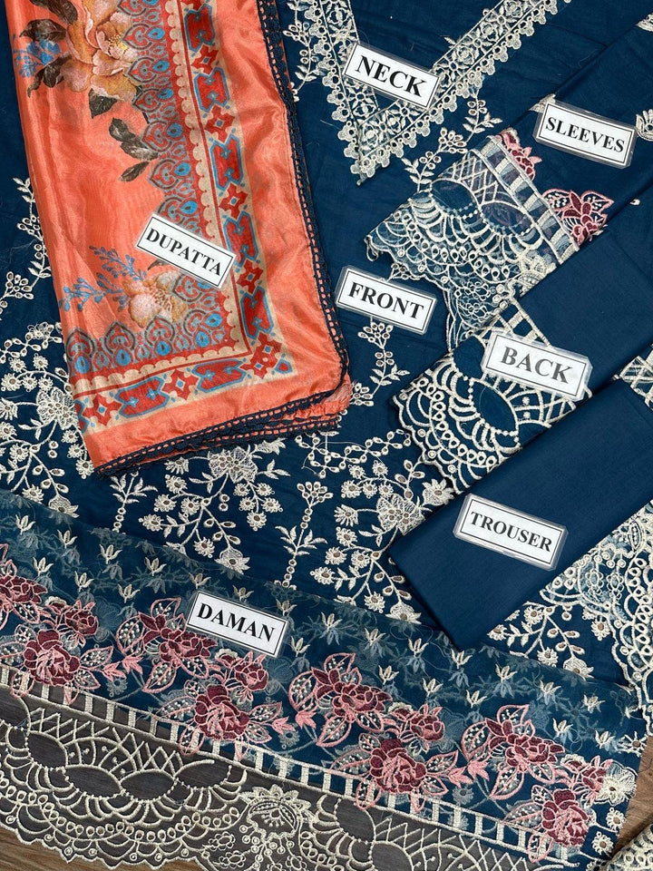 Zainab Chottani Cotton Suit-Cotton Suits-Replica Zone