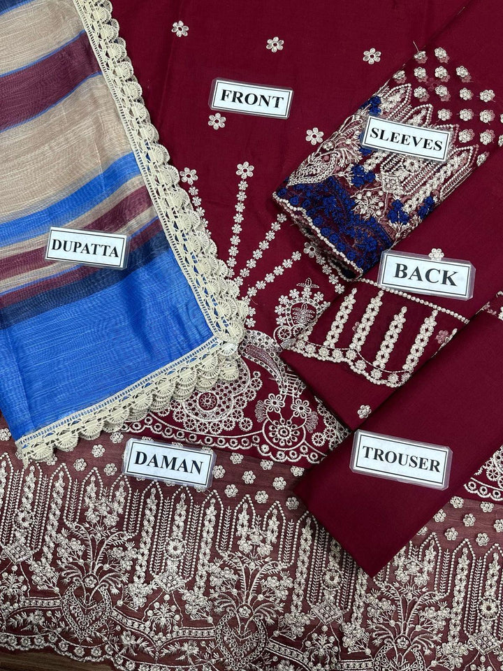 Zainab Chottani Cotton Suit-Cotton Suits-Replica Zone