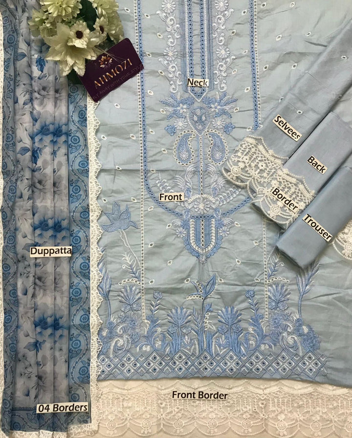 Zainab Chottani Cotton Suit-Cotton Suits-Replica Zone