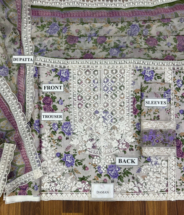 Zainab Chottani Lawn Suit-Lawn Suits-Replica Zone