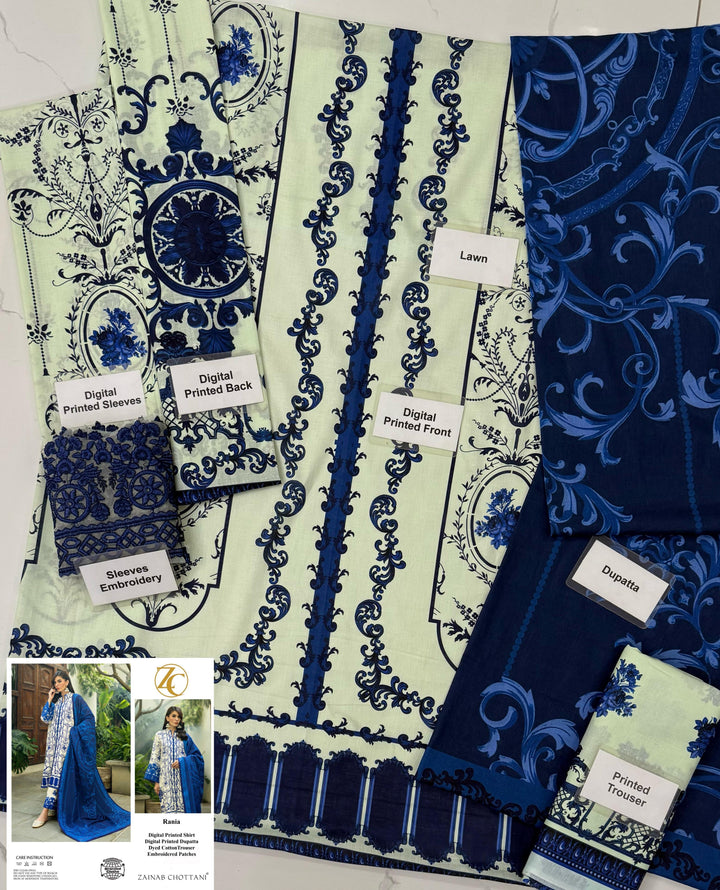 Zainab Chottani Lawn Suit-Lawn Suits-Replica Zone