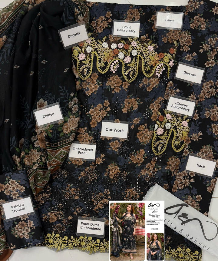 Zainab Chottani Lawn Suit-Lawn Suits-Replica Zone