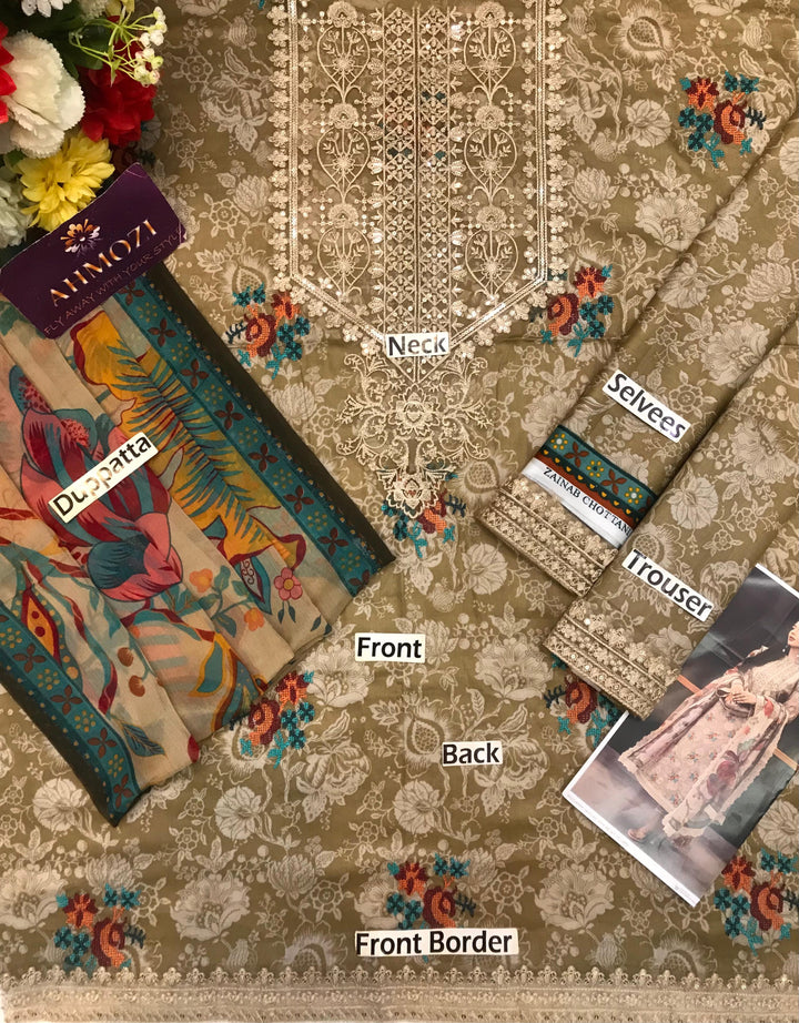 Zainab Chottani Lawn Suit-Lawn Suits-Replica Zone