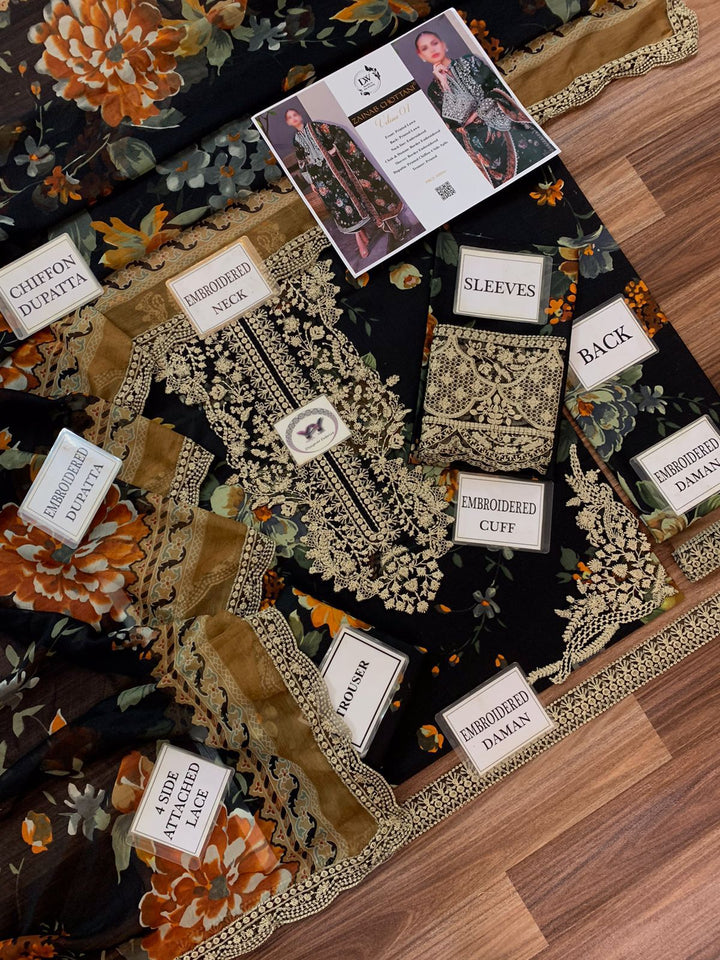 Zainab Chottani Lawn Suit-Lawn Suits-Replica Zone
