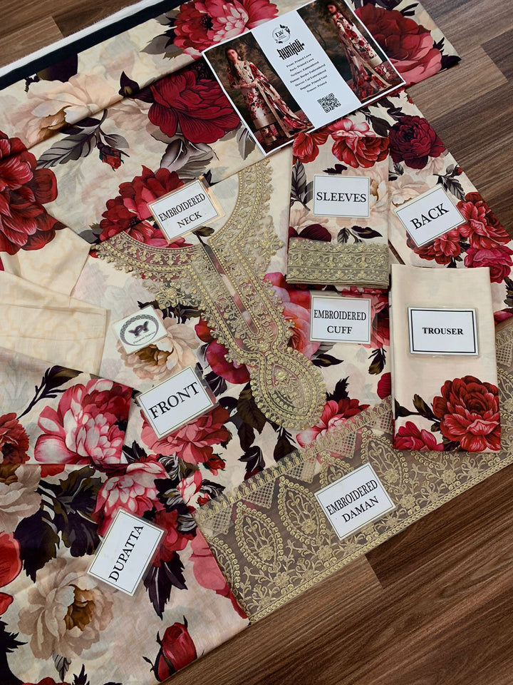 Zainab Chottani Lawn Suit-Lawn Suits-Replica Zone