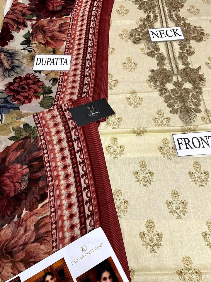 Zainab Chottani Lawn Suit-Lawn Suits-Replica Zone