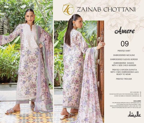 Zainab Chottani Lawn Suit-Lawn Suits-Replica Zone