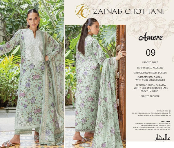Zainab Chottani Lawn Suit-Lawn Suits-Replica Zone
