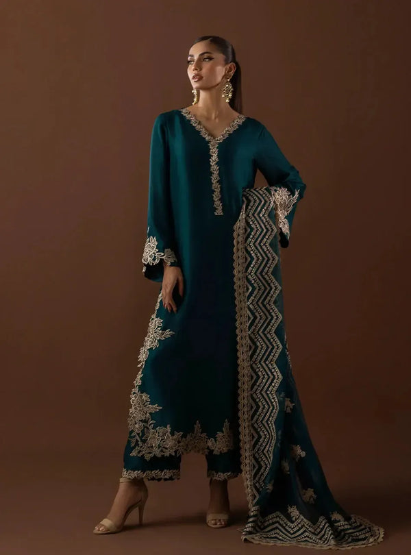 Zainab Chottani Silk Suit-Replica Suits-Replica Zone