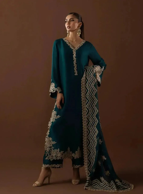 Zainab Chottani Silk Suit-Replica Suits-Replica Zone