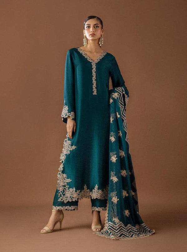 Zainab Chottani Silk Suit-Replica Suits-Replica Zone
