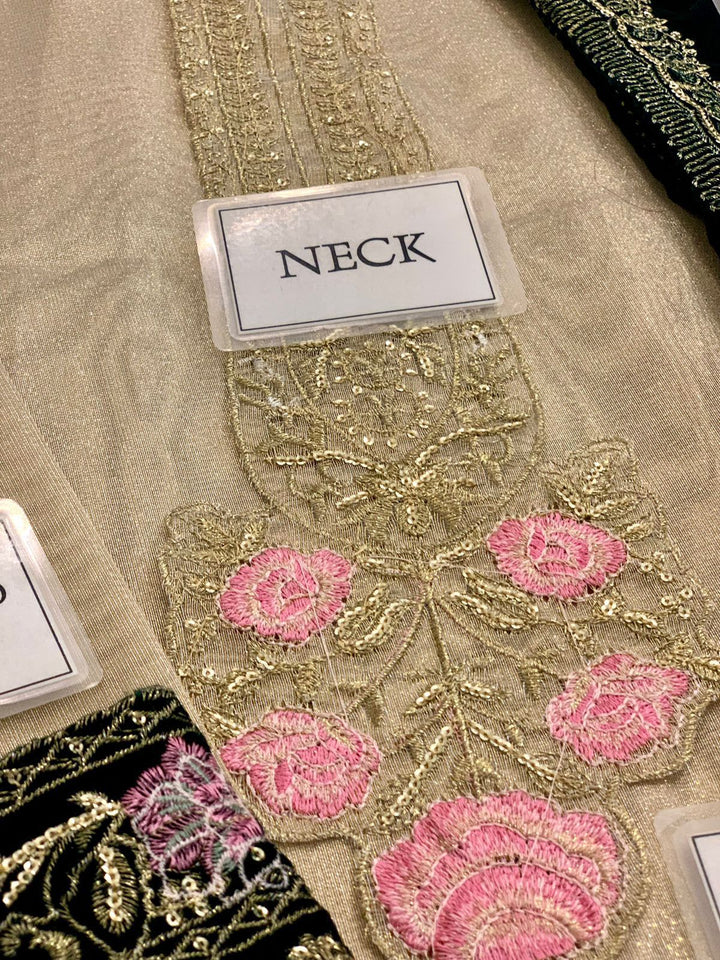 Zainab Chottani Velvet Suit-Replica Suits-Replica Zone