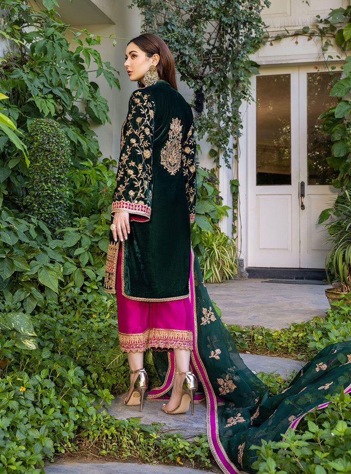 Zainab Chottani Velvet Suit-Replica Suits-Replica Zone