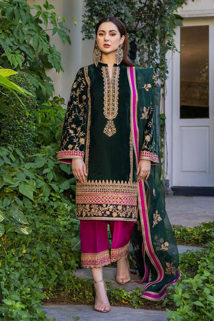 Zainab Chottani Velvet Suit-Replica Suits-Replica Zone