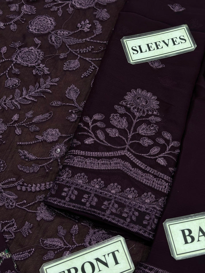 Zarif Chiffon Suit-Replica Suits-Replica Zone