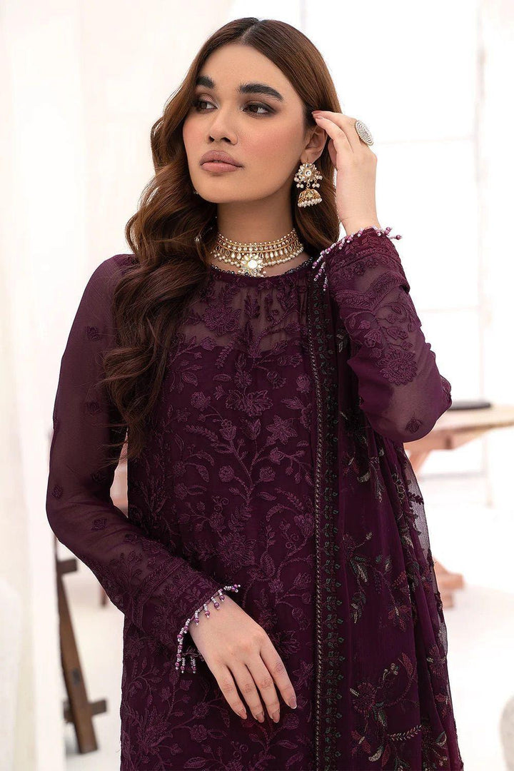Zarif Chiffon Suit-Replica Suits-Replica Zone