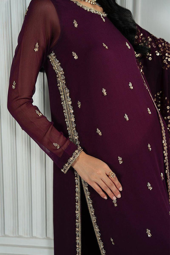 Zarif Chiffon Suit-Replica Suits-Replica Zone